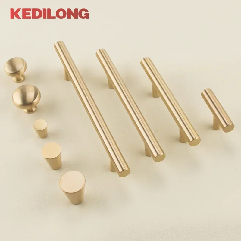 European Style Brass Cabinet Pull Handle 3