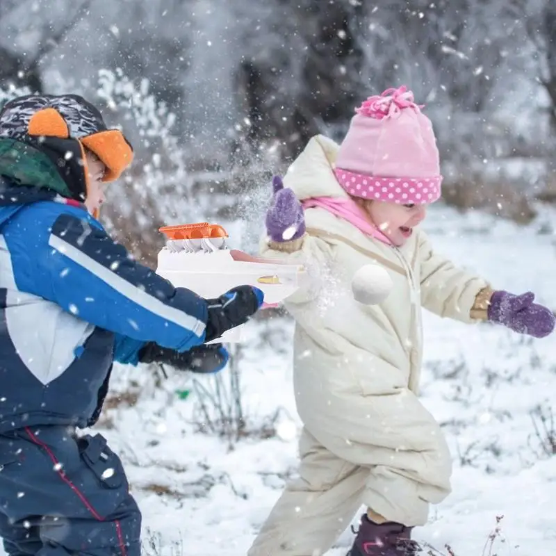 Snowball Cannon Snowball Launcher Maker Launcher Round Shaper And Winter Snow Fight Game Toy For Kids