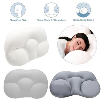 All Round Cloud Egg Sleep Pillow Soft Breathable 3D Ergonomic Center Egg Groove Design Sleep Pillow Orthopedic Neck Pain Release 1