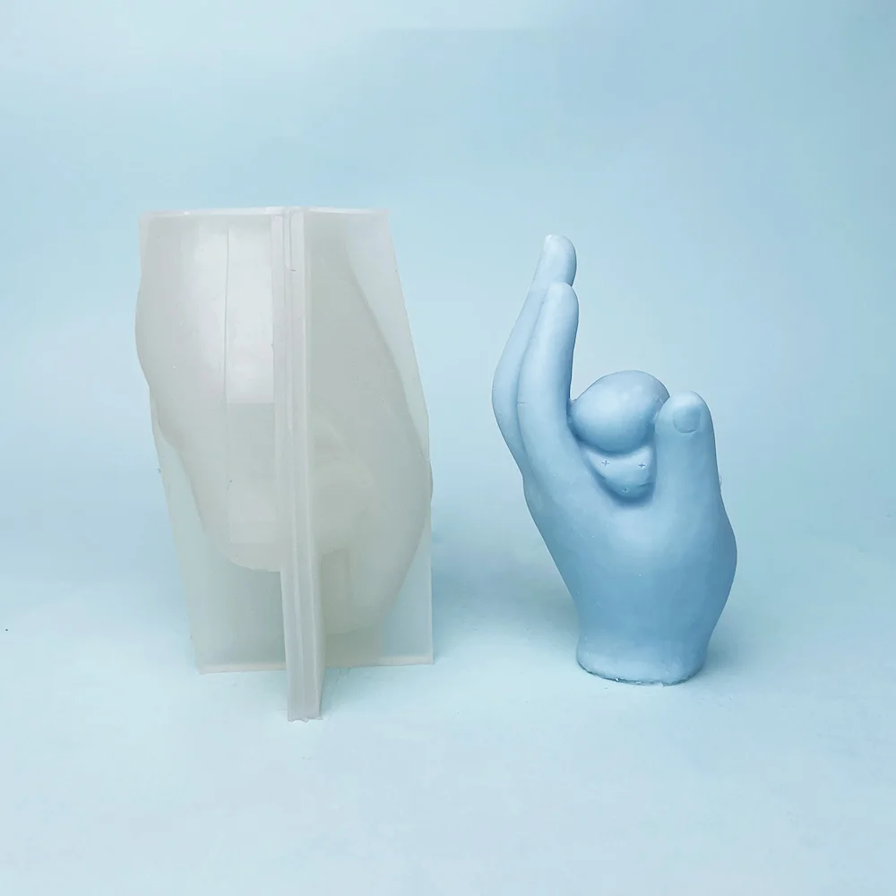 Angel Human Hand Silicone Candle Mold, Palm Baby Soap, Plaster Mould, Kid Chocolate Ice Making, Desk Decor, Mother's Day Gift