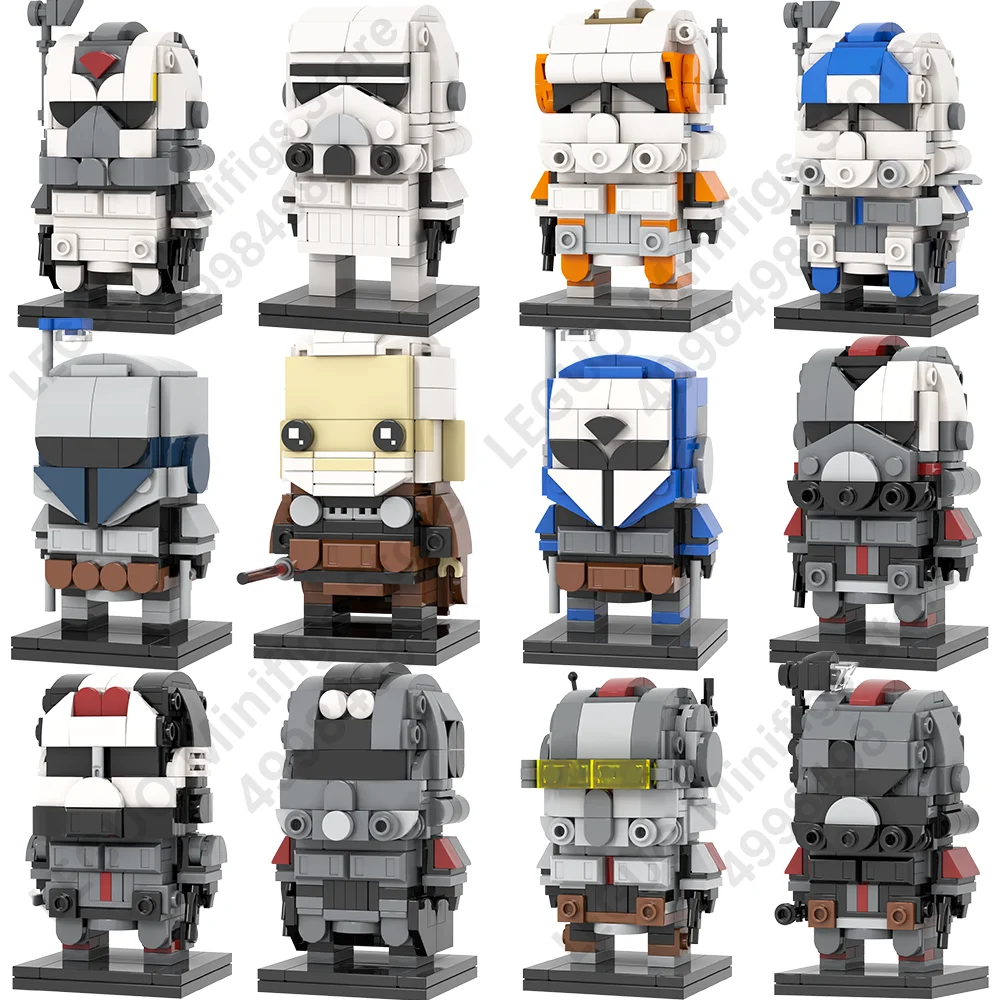 MOOXI Movie Space Wars Robot Serie MOC Model Brick DIY Diorama Adults ...