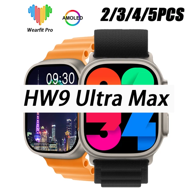 HW9 Ultra Max-reloj inteligente para hombre y mujer, accesorio de 