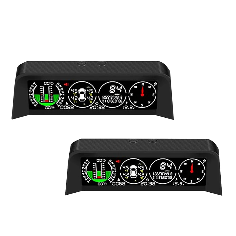 

X91 3In1 GPS TPMS HUD For All Vehicle Speed Slope Meter Inclinometer Car Compass Car HD Head Up Display