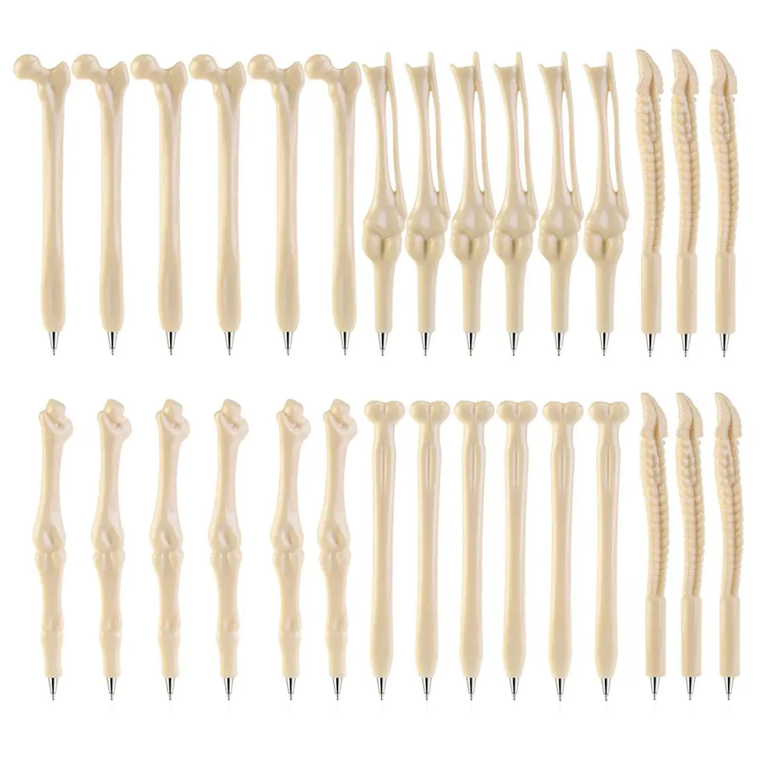 

40Pcs Bone Shape Ballpoint Pens Novelty Black Ink Pen for Doctor Nurse Friends Ballpoint Pen