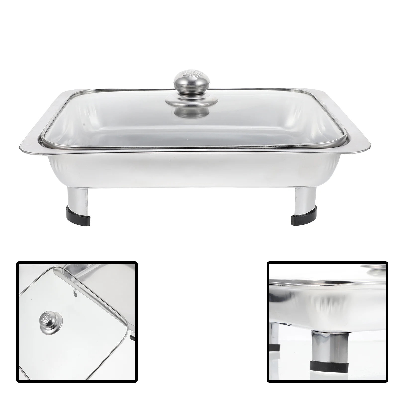 

Buffet Stove Restaurant Food Holder Hotel Storage Square Glass Kitchen Heating Household BBQ