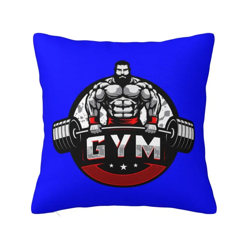

Bodybuilding Gym Cushion Cover 40x40cm Fitness Muscle Soft Modern Throw Pillow Case Living Room Decoration