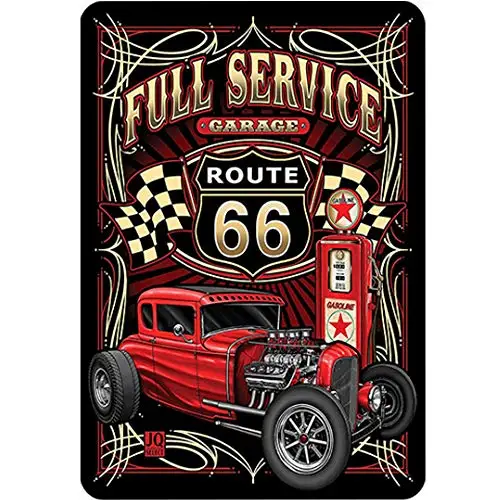 

Original Retro Design Full Service Tin Metal Signs Wall Art | Thick Tinplate Print Poster Wall Decoration for Garage