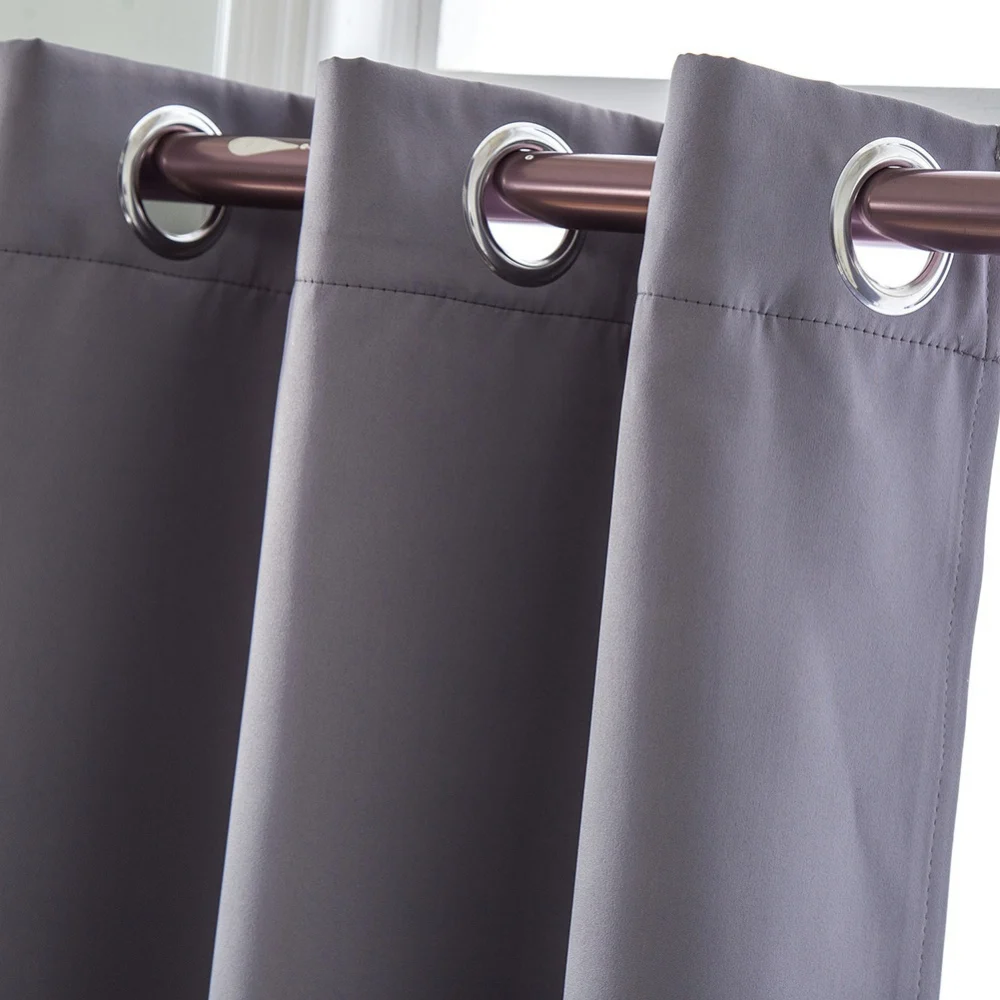 Modern Solid Color Blackout Curtain for Home Use