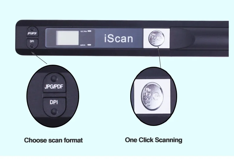 Scanner de Documentos Portátil a4 Novo Criativo e Portátil com Tela Lcd 900 Dpi Usb 2.0 - Imagem 3