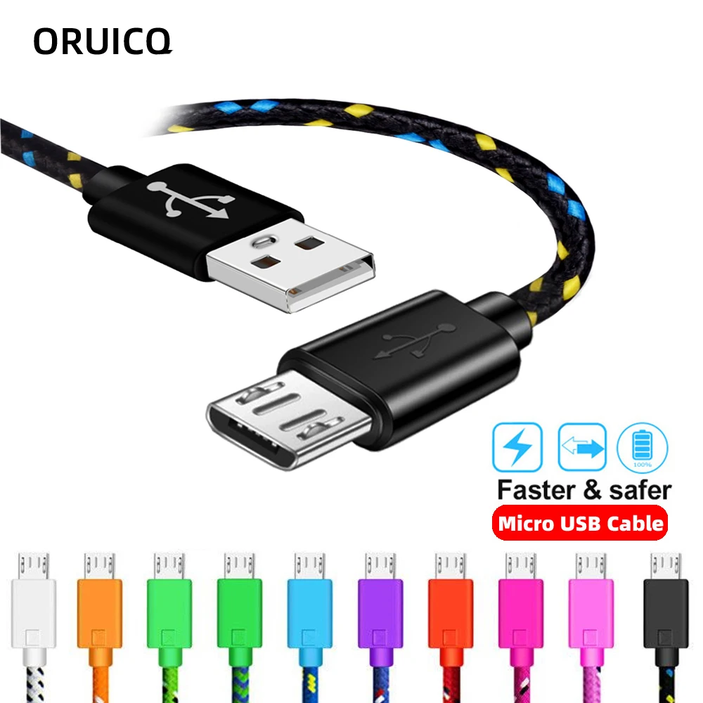 Кабель Micro USB в нейлоновой оплетке 1 м 2 3 | Мобильные телефоны и аксессуары