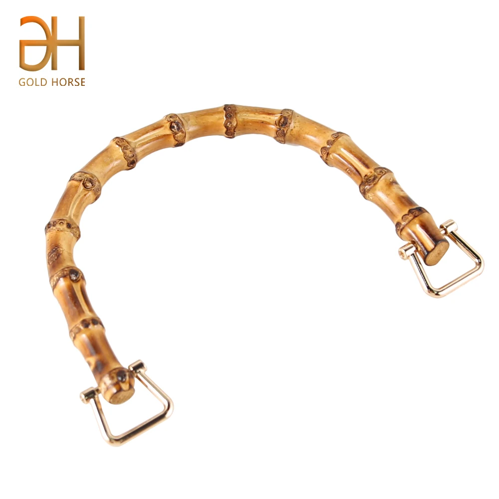 Manici Per Borse In Stile Bambù Oro Chiaro - 2 Pezzi Per Borse Fai Da Te E Uncinetto - Foto 7