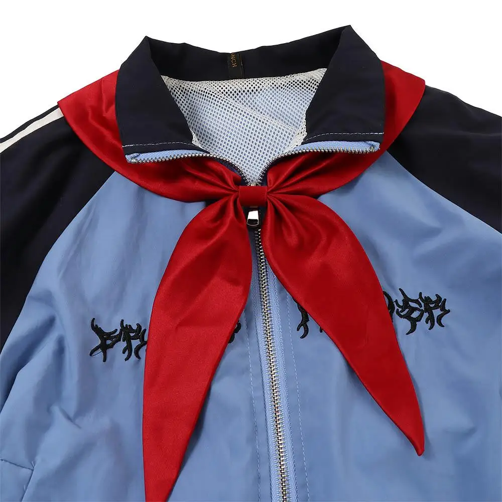 Nouvelle cravate en satin style marin