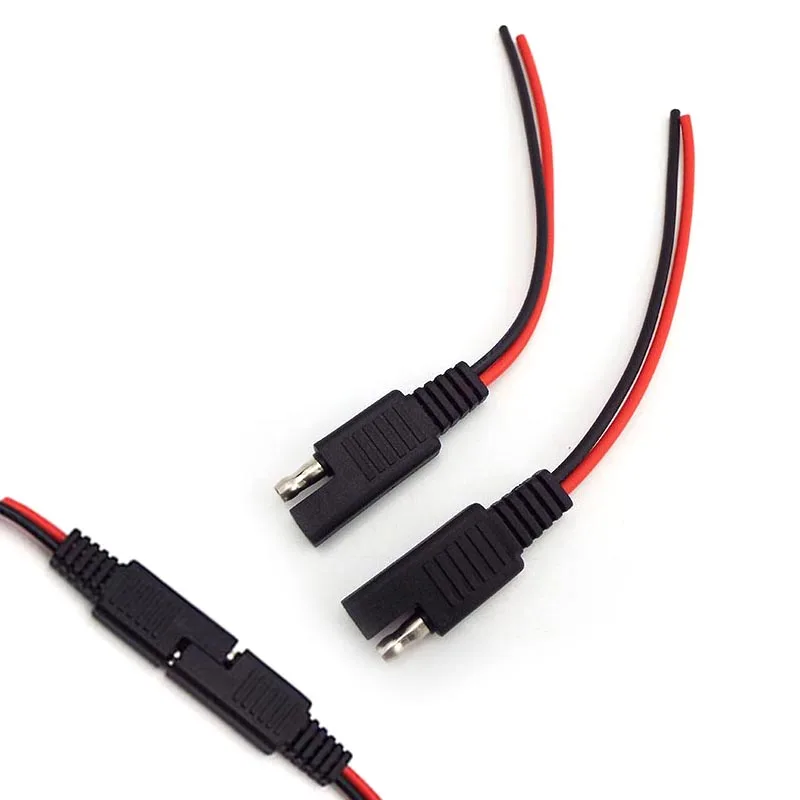 

10CM Power Extension connector male female Cable Wire 18AWG for Automotive Solar Battery Plug Wire DIY SAE Cable