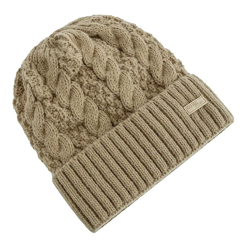 New Unisex Winter Cap Fashion Streetwear Beanie Cap For Men Women,Couple Fleece Lined Warm Knitted Hat