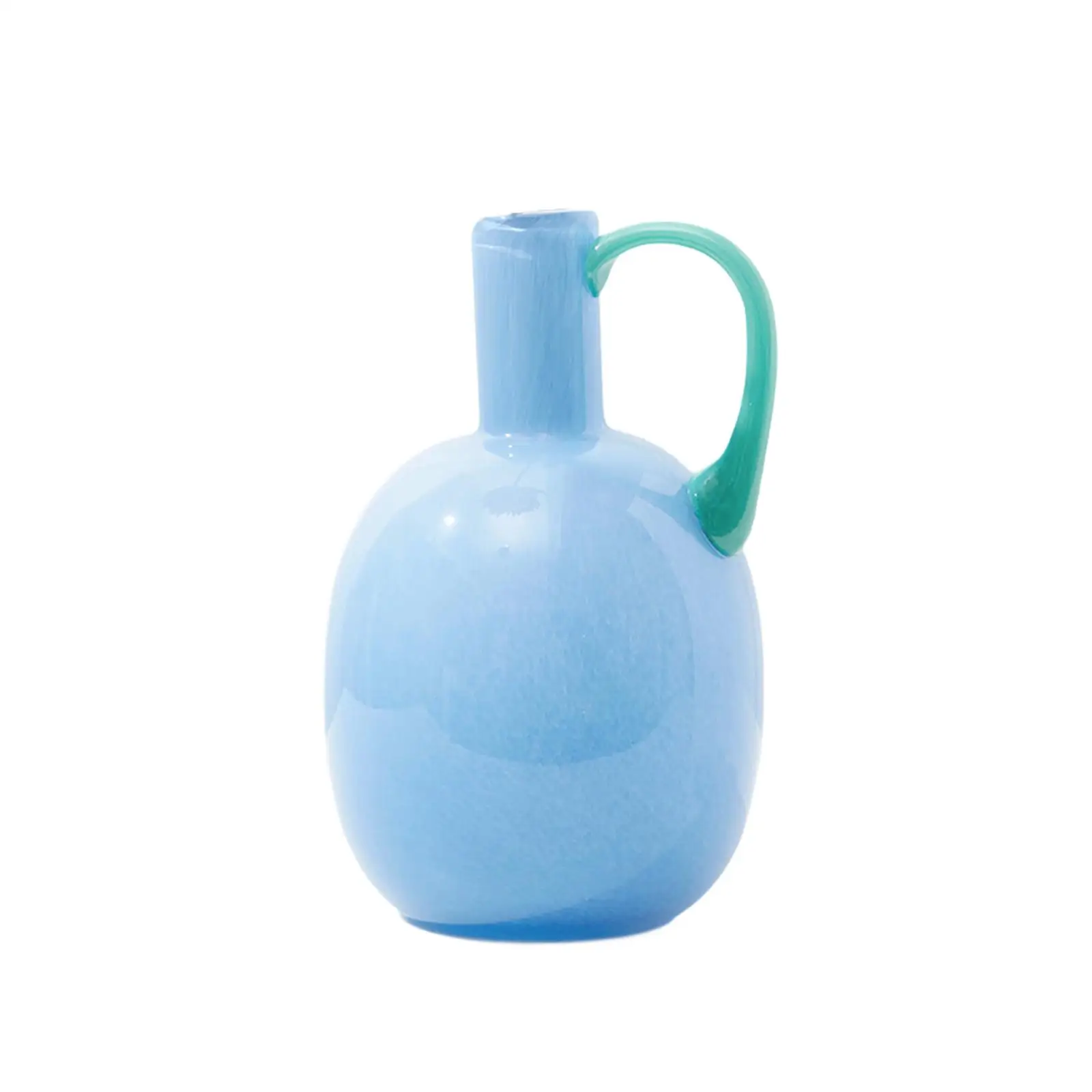 Glass Flower Vase Modern Table Centerpiece Floral Container Dried Flower Arrangement for Cabinet Shelf Porch Dining Room Bedroom