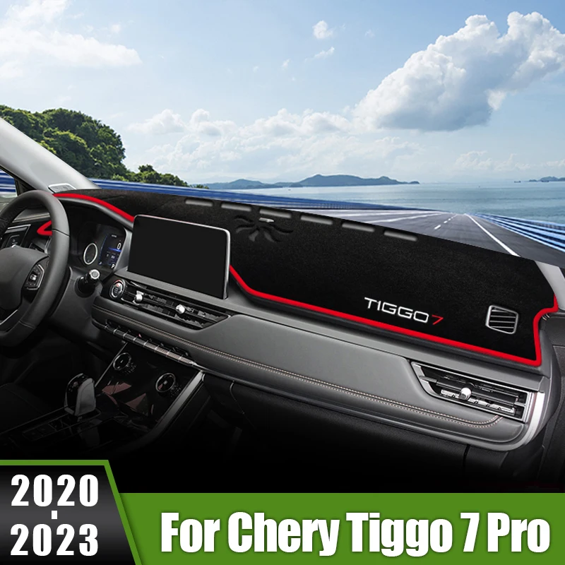 

For Chery Tiggo 7 Pro 2020 2021 2022 2023 Car Dashboard Cover Anti-UV Case Avoid Light Pads Sun Shade Mats Carpets Accessories