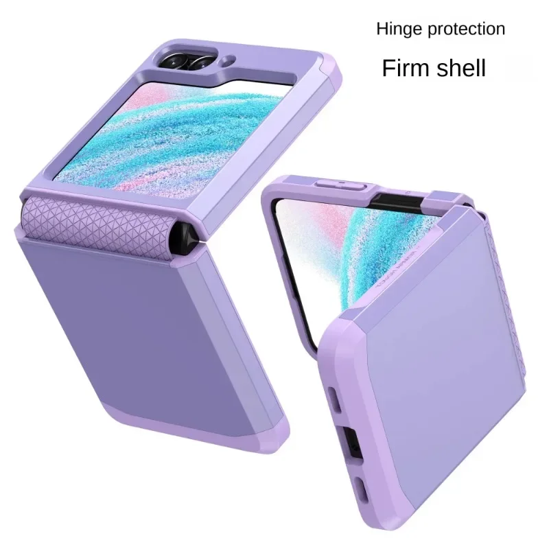 Hinge Integrated Protective Plastic Phone Case - Hard Shell Cover