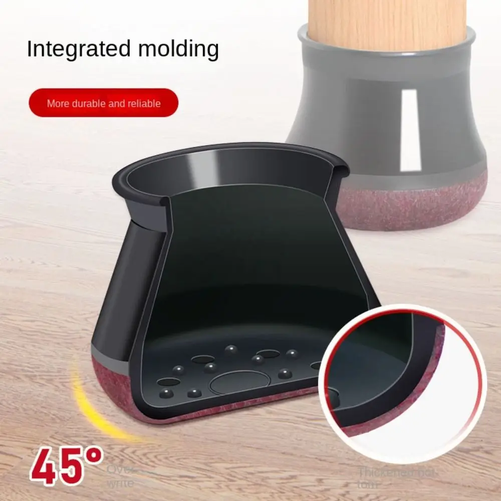 Non-Slip Felt Bottom Chair Leg Floor Protectors with Noise Reduction