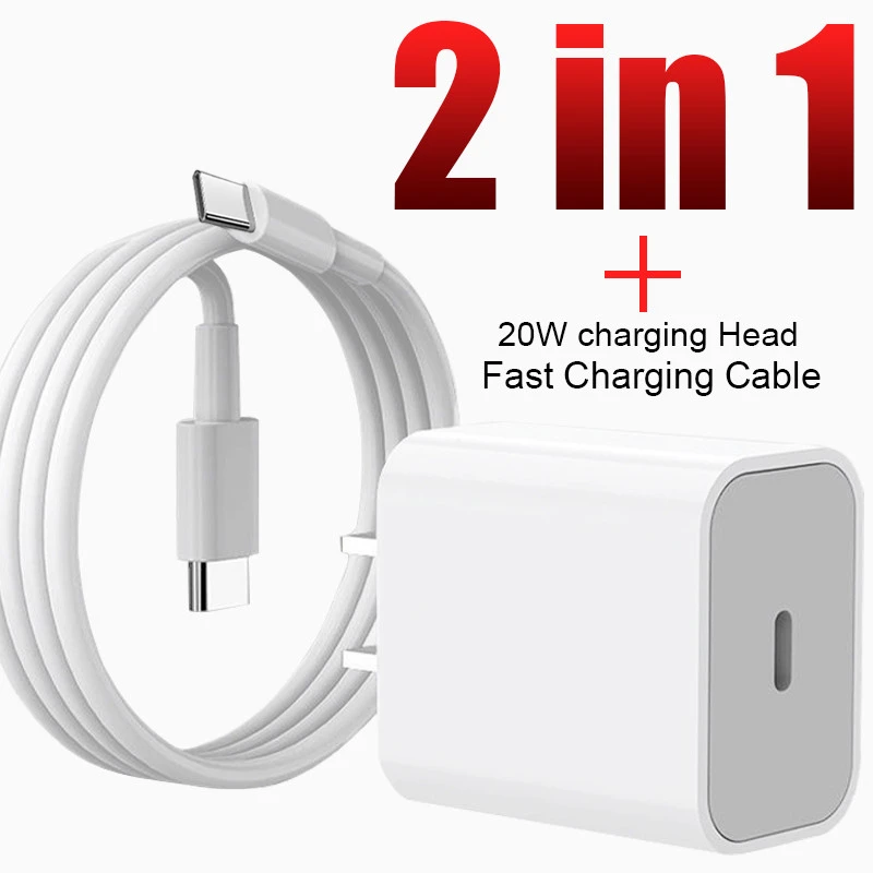 20W EU/US Plug Charger PD 100W USB Type C Cable Fast Charging For Huawei Samsung Xiaomi Phone Data Line Quick Charge Accessories 65w charger