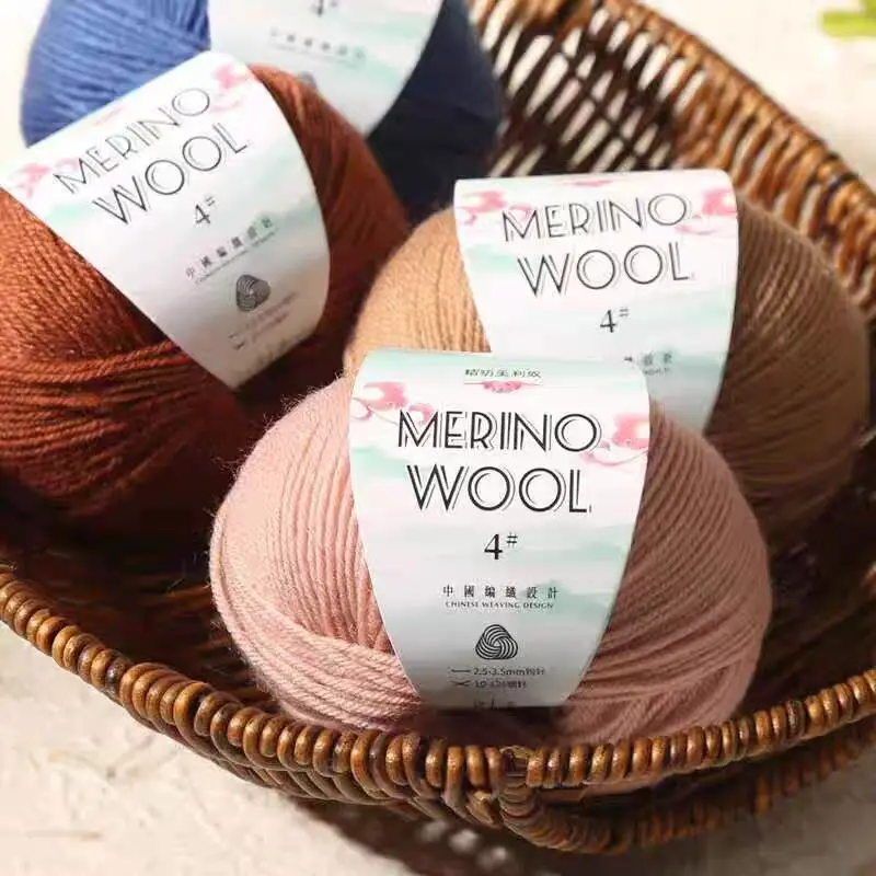 50g Coarse Wool Merino Yarn Ball DIY Knitting Crochet Hand Sweater Scarf Soft and Cozy