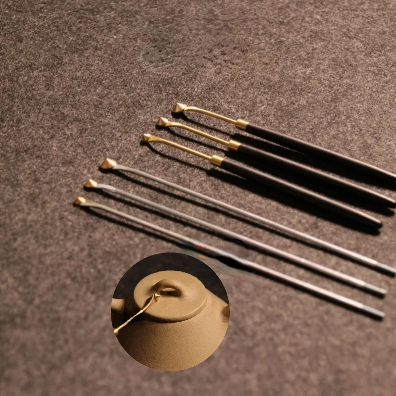 PotteryTeapotInnerHoleCleaningSuppliesDIYCeramicPurpleClay