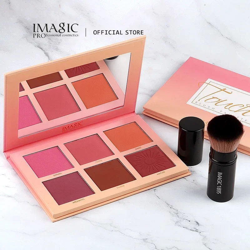 IMAGIC červenat se barevná paleta líčení 6 barvivo odborný líc červenat se perla pomerančovník barvicí prostředek vysoký kvalita krása kosmetický líčení blushes