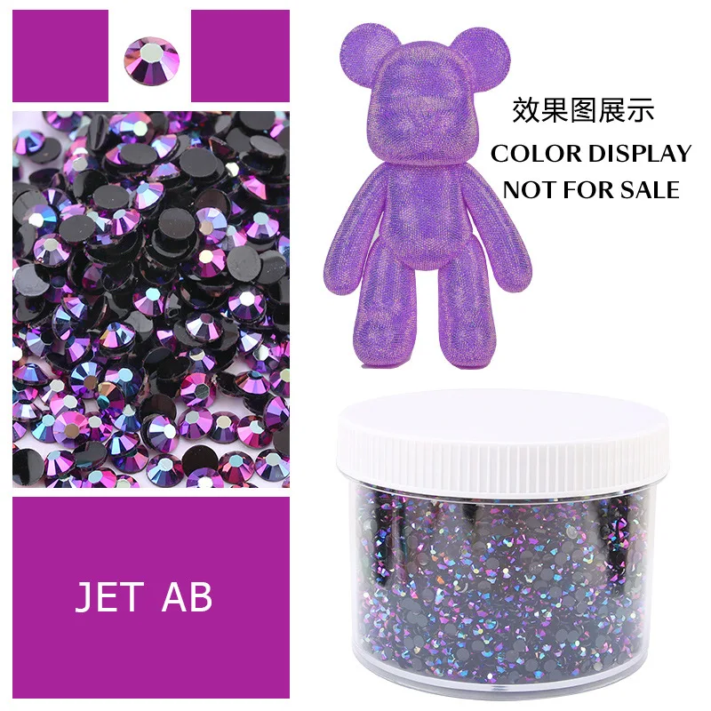 Large Box of Assorted Jelly AB Resin Non-Hot Fix Flat Back Rhinestones