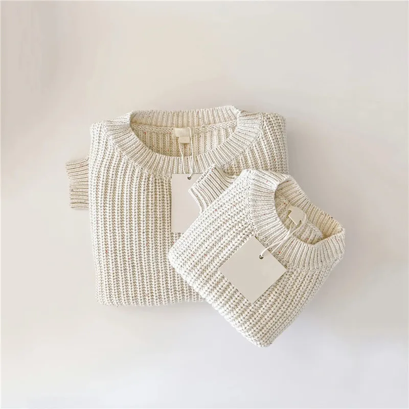 Description Picture 6 of itemAutum Winter Baby Sweater Loose Style Knitted Baby Boy Girl Clothes Round Neck Kid Toddler Girl Boy Pullover Baby Outerwear