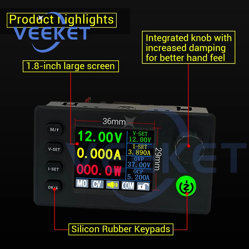 SK150C 1.8 inch Color Screen CNC Lift Voltage DC Adjustable