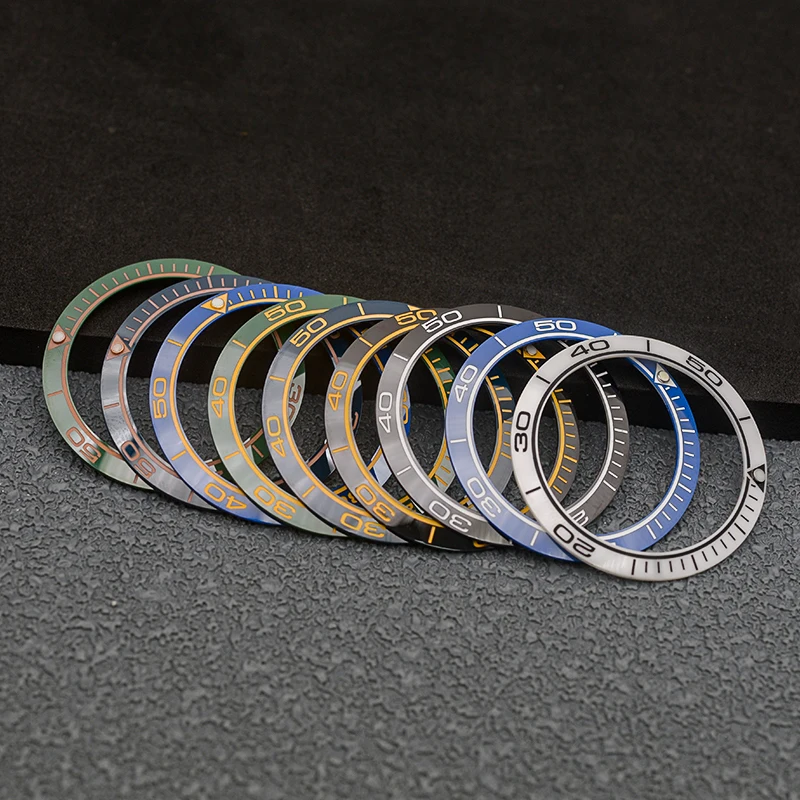 Nh35 Custodia Seiko Bezel Insert 38Mm Seamaster Style Ceramic Watch Bezel Insert Per Skx007 Skx009 Srpd Sostituisci Watch Mod Parts