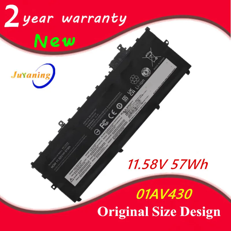 레노버 씽크패드 X1 카본용 노트북 배터리, 5 세대, 6 세대, 01AV494, 01AV430, 01AV429, 01AV431, SB10K97586, SB10K97587, SB10K97588 