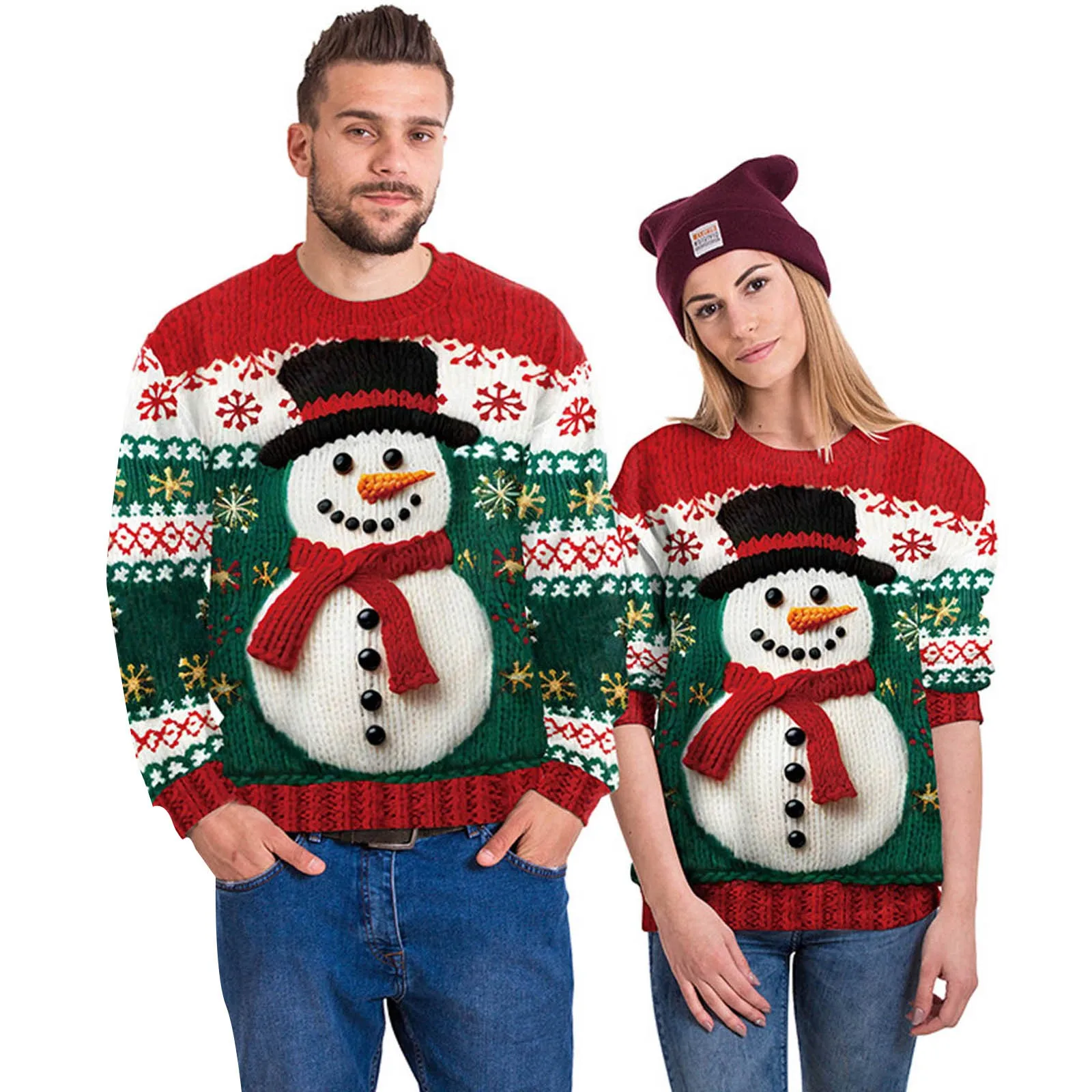 

Snowman Christmas Sweatshirts Tree 3d Digital Print Crew Neck hoodies Woman Clothing Sudaderas De Mujeres Aesthetic Pull Femme
