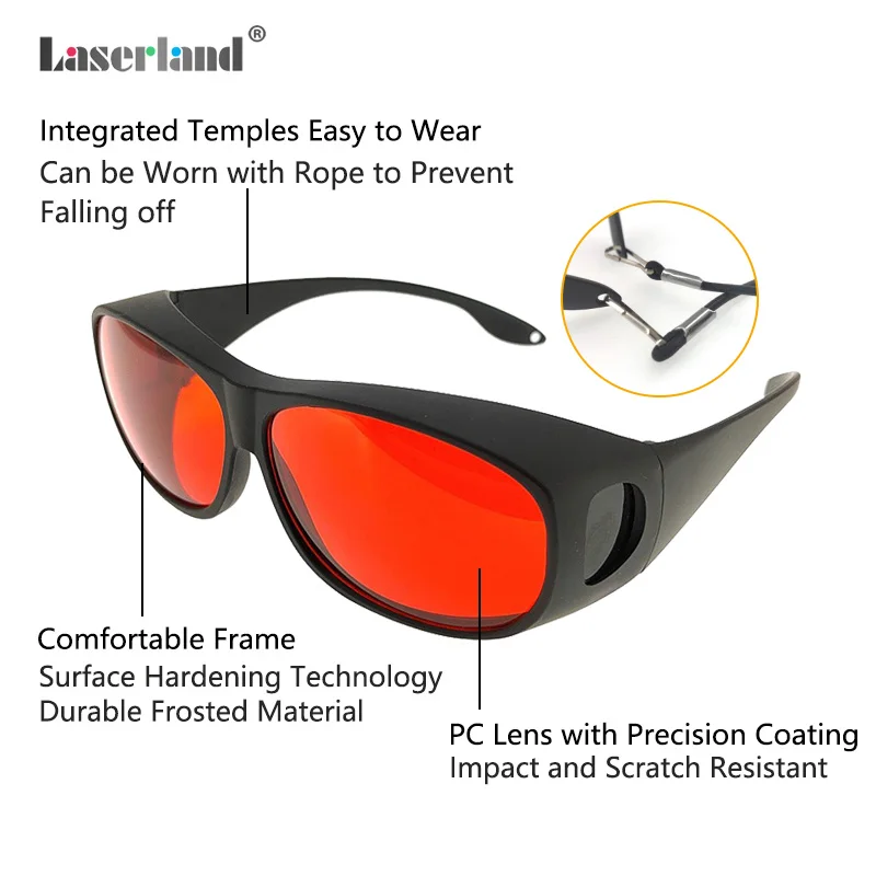 Lunettes de Protection Laser professionnelles T1-F, pour 405nm UV