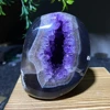 Agate Amethyst Specimen Cluster Stone Quartz Minerals Healing Living Gemstone Reiki Geode Room Decoration Indie Home Aquarium 1