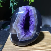 Agate Amethyst Specimen Cluster Stone Quartz Minerals Healing Living Gemstone Reiki Geode Room Decoration Indie Home Aquarium 1