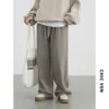 CHIC VEN Women Pants New Elastic Waist Drawstring Sports Loose Female Trousers Plush Full Long Thick Pant Autumn Winter 2024 2