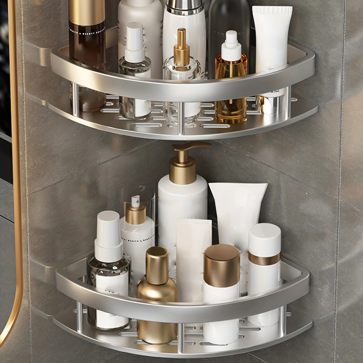 Triangle Rack Bathroom Wall Shelf Shower Caddy Accessories