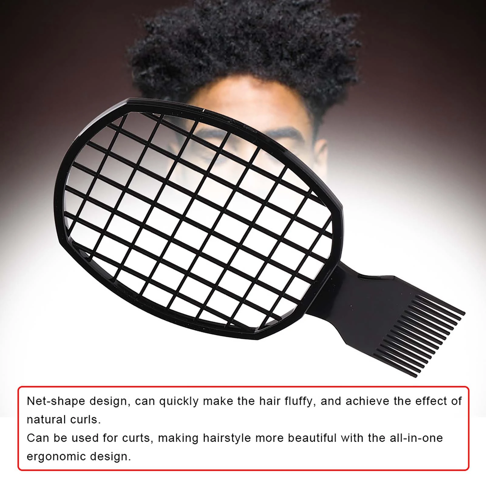 Men Afro Curly Hair Comb Dreadlocks Tin Foil Hot Perm Comb Hairdressing Tool Double Ended Twist Pick Comb Hair Styling Tools 4