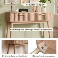 Table console multifonction en bois moderne, table d'appoint pour salon, chambre, bureau, table de canapé, couleur bois naturel 7