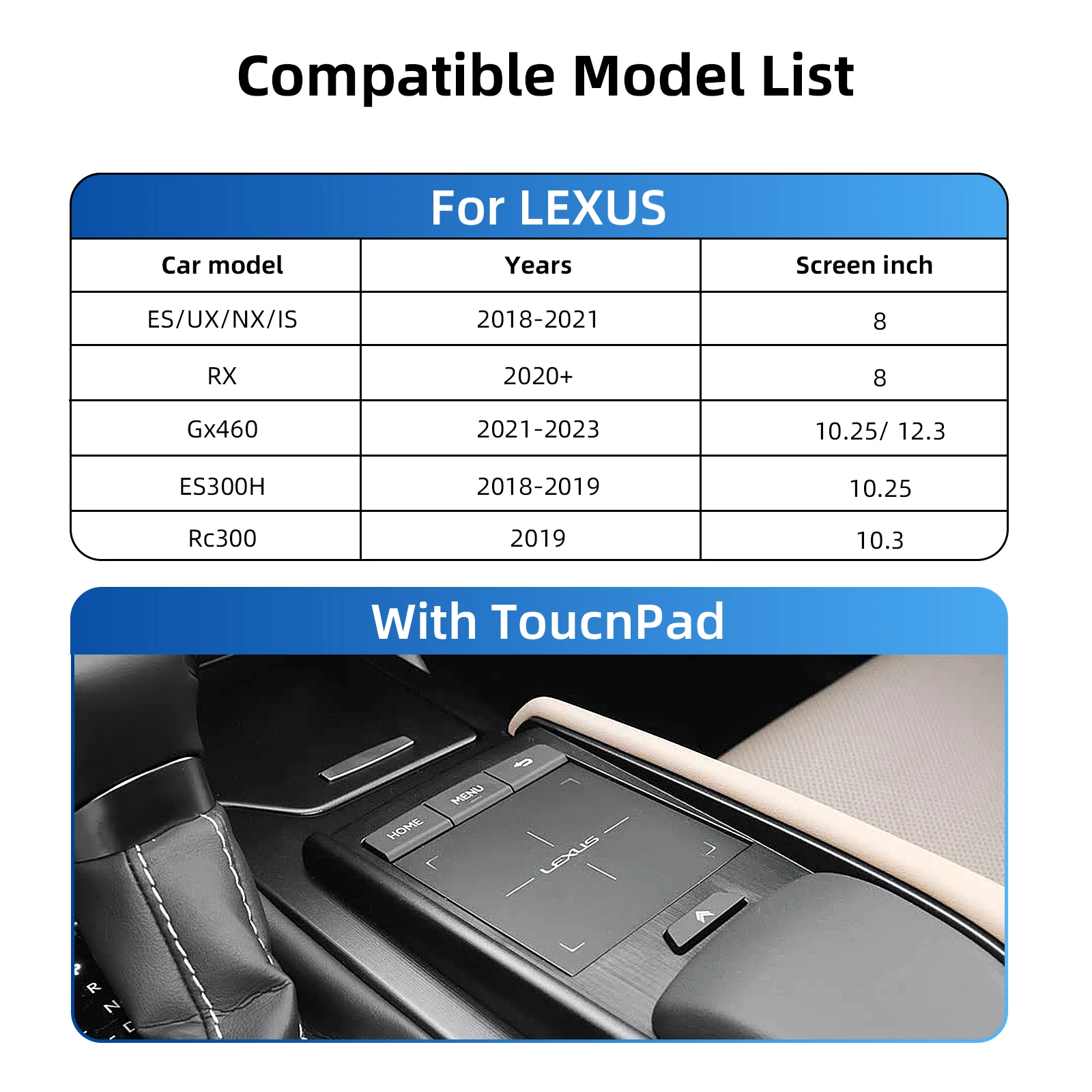 Lexus RC CarPlay Android Auto Interface Box