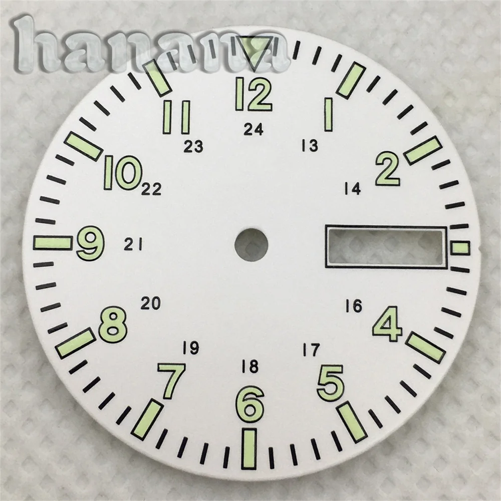 Multicolor C3 Luminous Dual Date Calendar Dial - Black & White with Red, Yellow, Blue Accents - Men's Watch Accessory