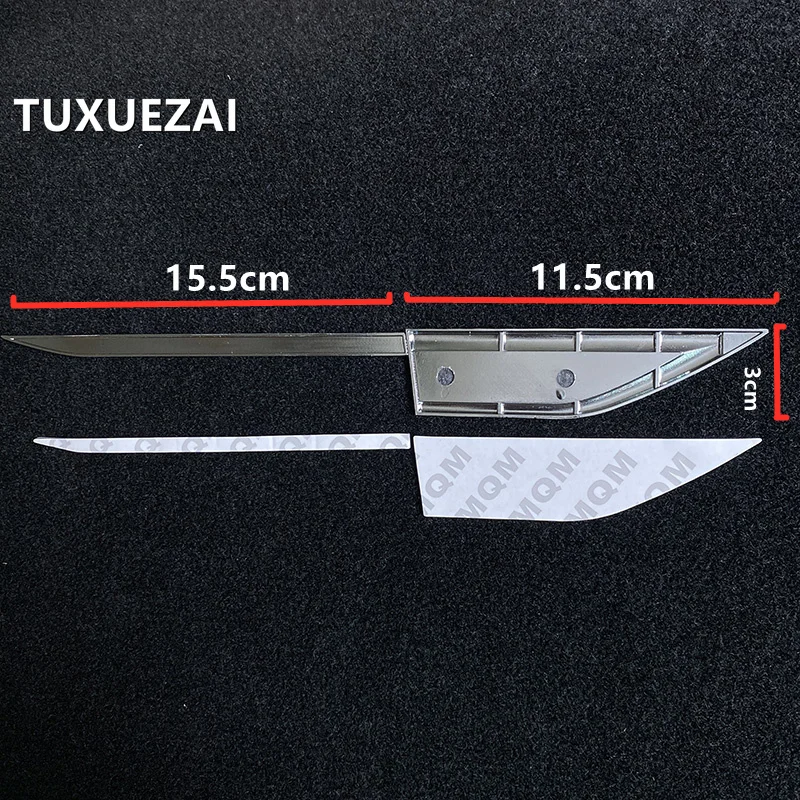 TUXUEZAI 아우디 Q4 용 자동차 스타일링 사이드 윙 펜더, 금속 트림 엠블럼, 차체 허리 라인 스티커, 데칼 액세서리, 1 쌍