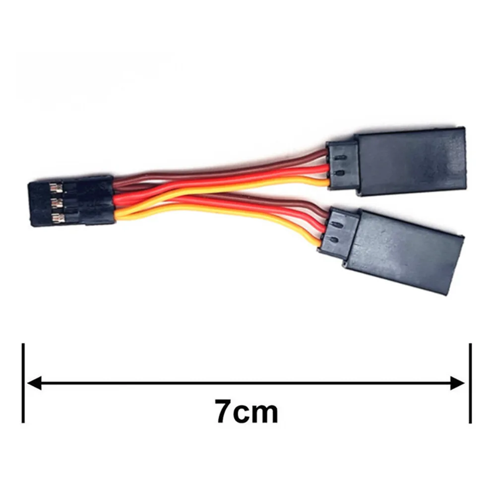 Câble en Y pour Servo RC 7cm - Lot de 5/10 - Connecteur JR Mâle vers 2 Femelles