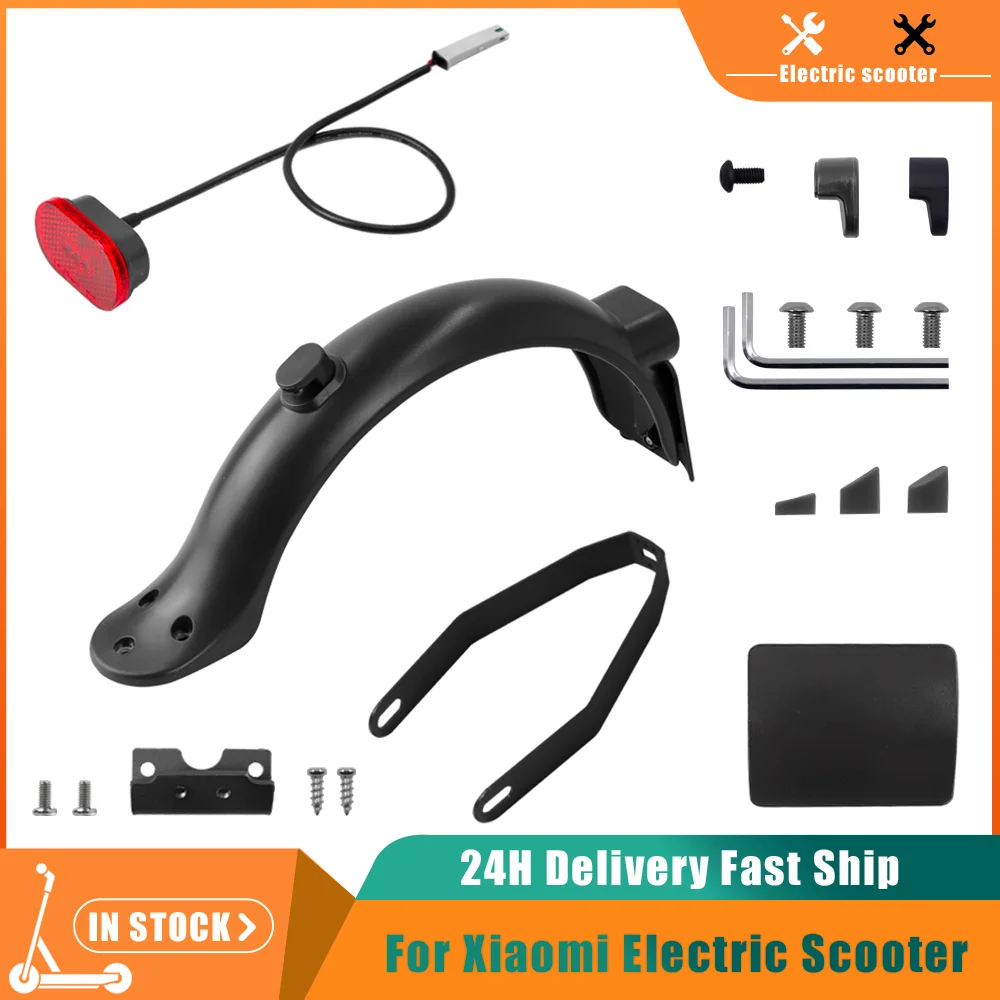 Upgraded Electric Scooter Fender For Xiaomi M365 Pro Pro2 1S M187 Skateboard Rear Mudguard Support Stand New Version Set Accesso