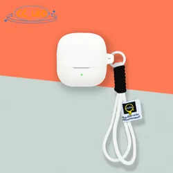 Silicone Soft Case with Cute Lanyard and Hook - Shockproof Protective Shell for Baseus Bass BS1 NC (2 )
