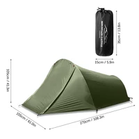 Camping Tent 2 Person Outdoor Tent For Camping Biking Hiking Muntaineering Beach Water Resistant 210D Oxford Material 6