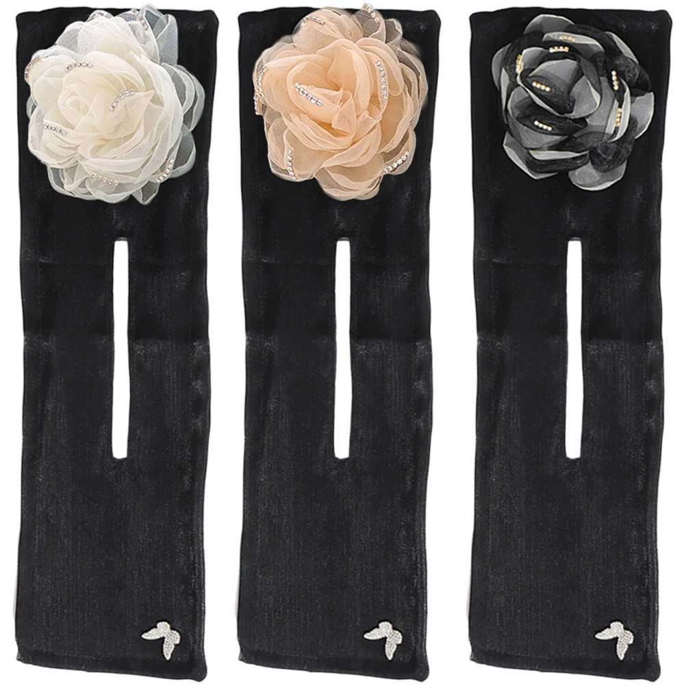 

3 Pcs Head Accessories for Women Camellia Twist Clip Hair Curler Donut Shaper Bun Former Curlers