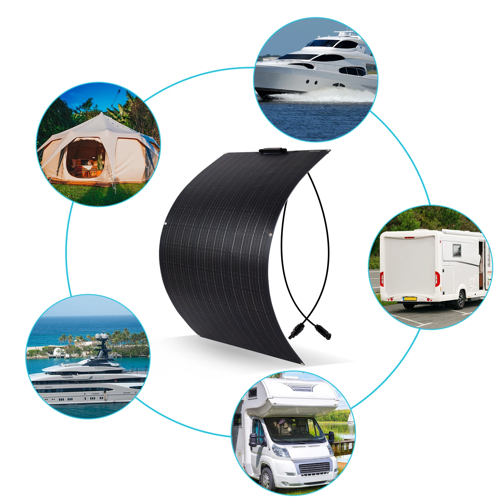 3000W Flexible Solar Panel  12V Outdoor Battery Charger tourism 1500W Solar cell kit  For home Phone Camping Boat  Yacht 220v