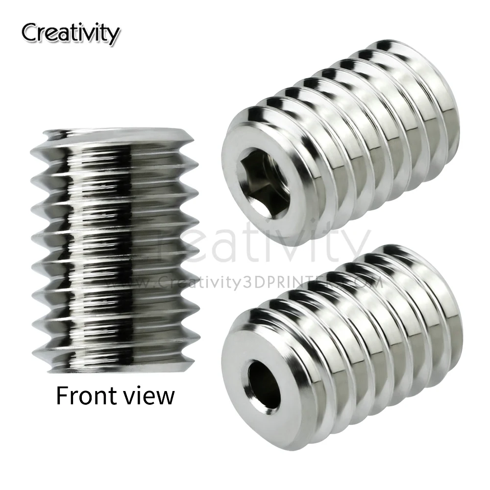 Nickel Plated for E3D V6  Hotend Adapter Volcano Crazy Heating Block CHT High Flow Volcano Copper Connector for E3DV6 Nozzle