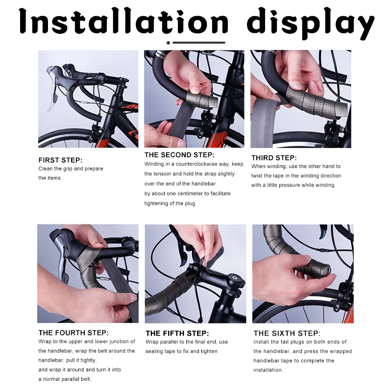 X-TIGER Bike Handlebar Tape Anti-slip Silica Gel Mountain Bicycle Handle Bar Tape Shock Absorption Road Handlebar Accessories